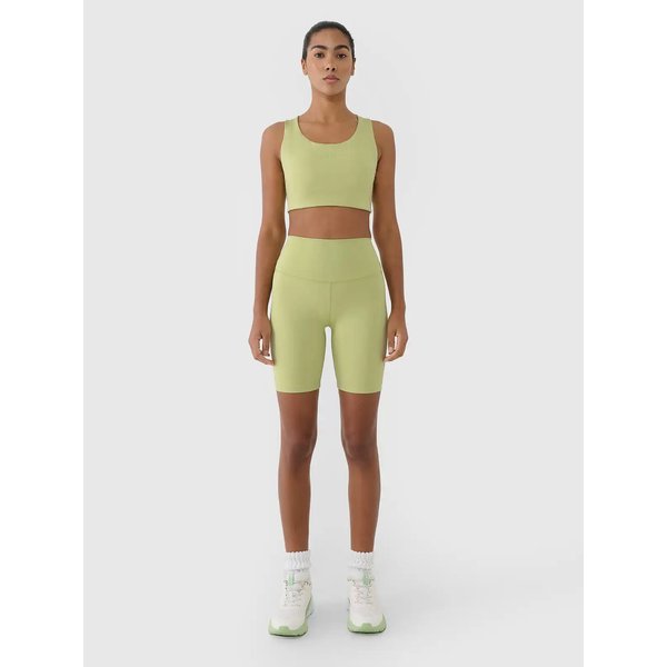 Biustonosz sportowy damski USBAF152 4F - jasna zieleń