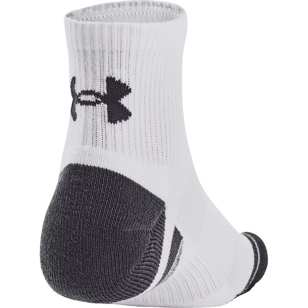 Skarpety Performance Tech Qtr 3 pary Under Armour - White/Jet Gray