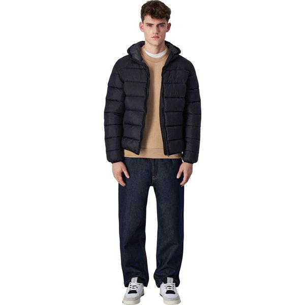 Kurtka puchowa męska Lightweight Hooded Jacket Champion - black