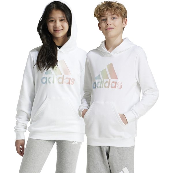 Bluza juniorska G ML Hoodie Adidas - biała