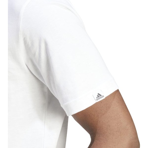 Koszulka męska Graphic Tee Adidas - biała/czarna