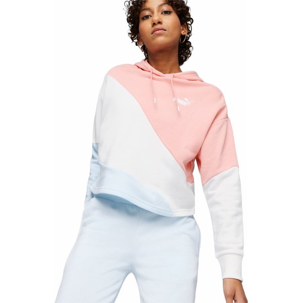 Bluza damska Power Cat Puma - biała/różowa/niebieska