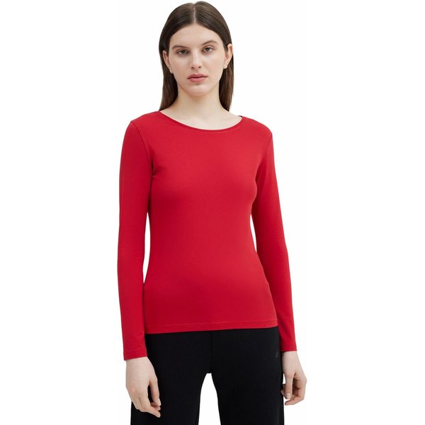 Longsleeve damski 4FSS23TLONF085 4F - czerwony