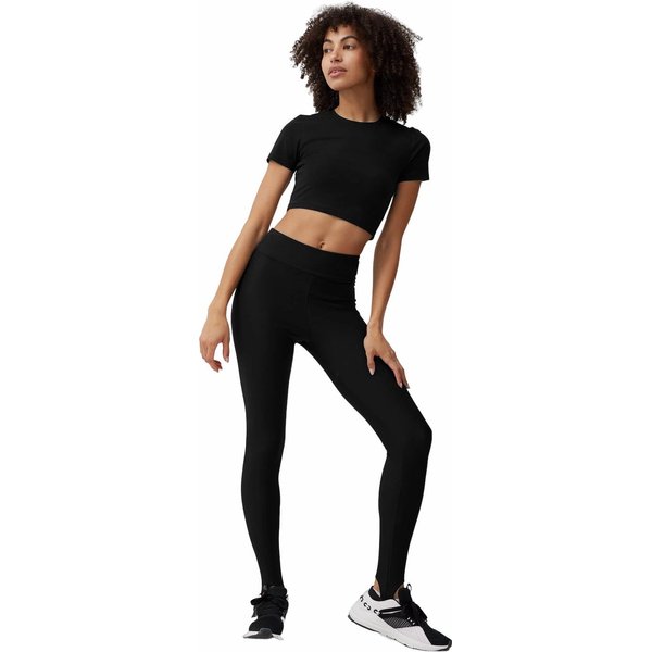 Koszulka, crop-top damski 4FSS23TTSHF345 4F - czarna