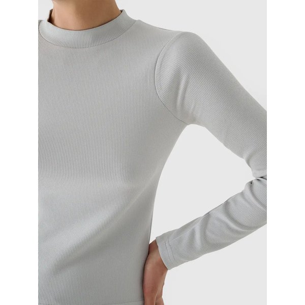 Longsleeve damski TLONF361 4F - szary