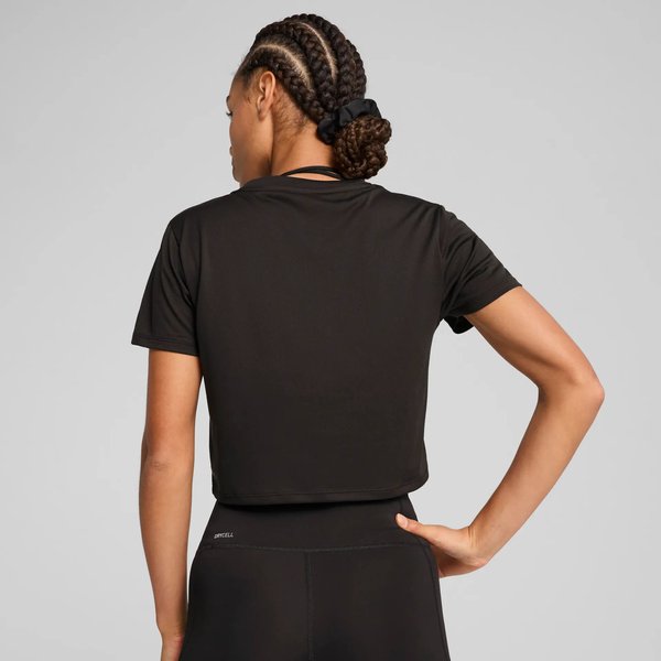 Koszulka, crop top damski Train All Day Essential Puma - black