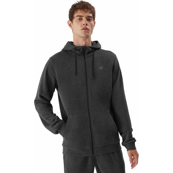 Bluza męska 4FAW23TSWSM695 4F - ciemny szary melanż