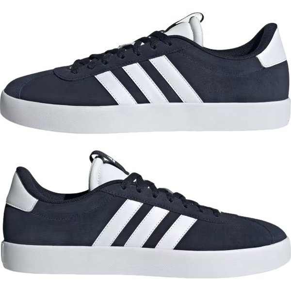 Buty VL Court 3.0 Leather Adidas - granatowe