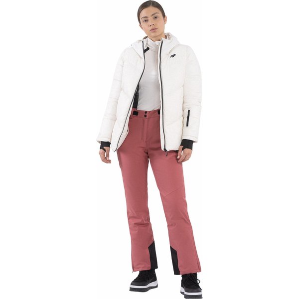 Spodnie narciarskie damskie 4FAW23TFTRF400 4F - ciemny róż