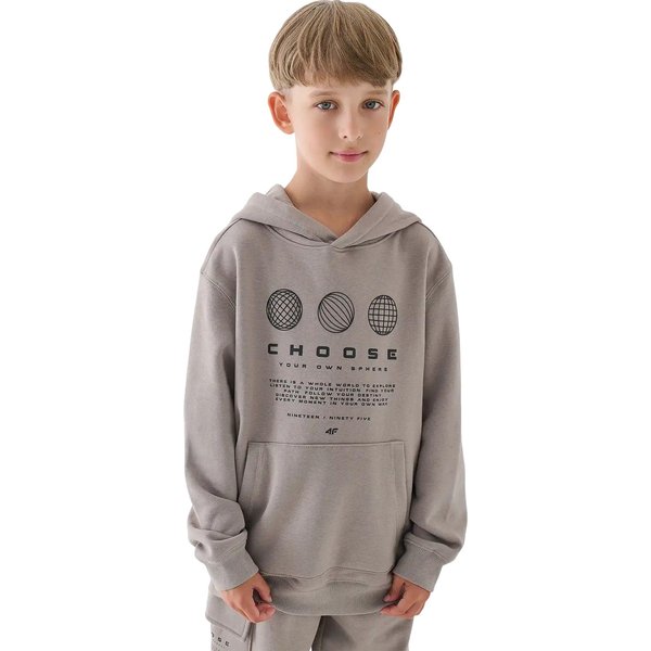 Bluza chłopięca TSWSM1226 4F - jasny szary