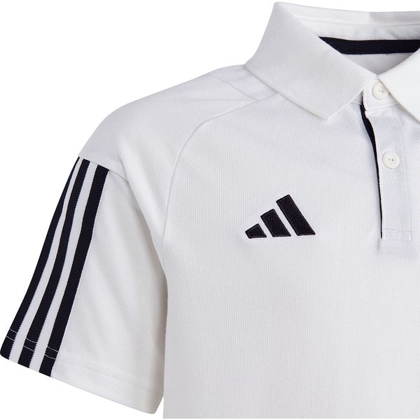 Koszulka juniorska polo Tiro 23 Competition Cotton Adidas - biała