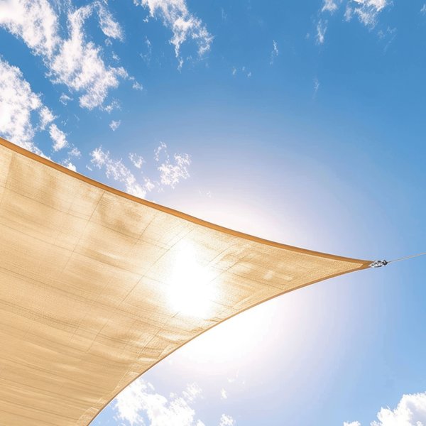 Żagiel przeciwsłoneczny 4x3m Outtec - beżowy