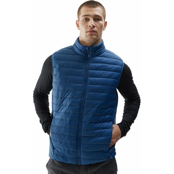 Kamizelka męska 4FAW23TVESM062 4F - denim