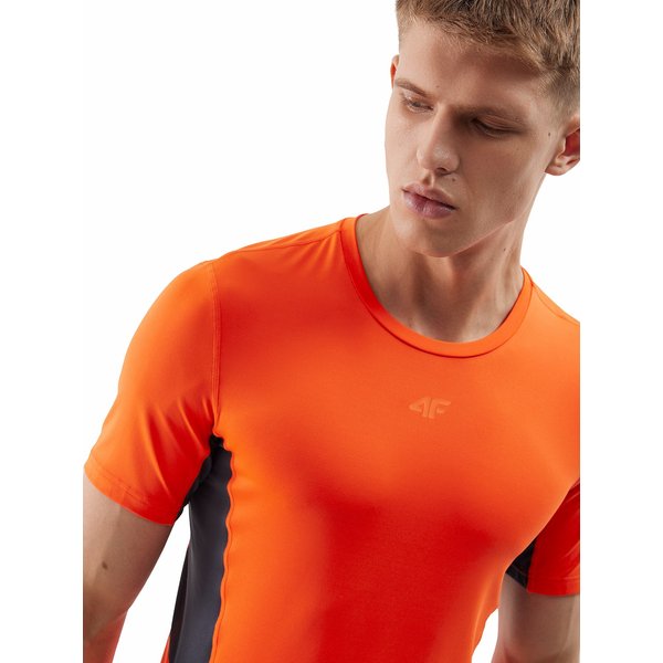 Koszulka męska 4FWSS24TFTSM600 4F - pomarańcz