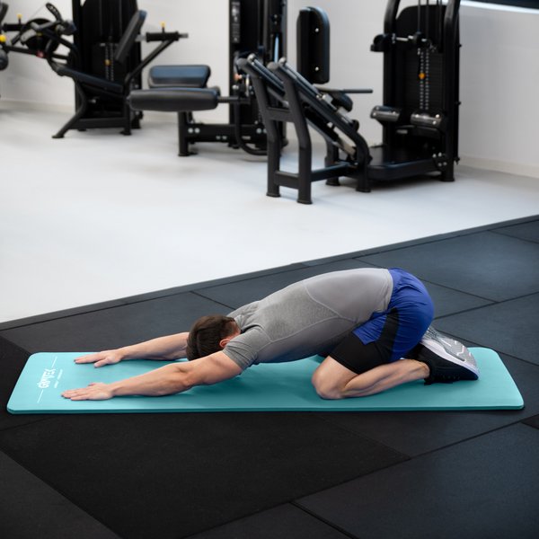 Mata do ćwiczeń, jogi NBR 1,5cm Gymtek - miętowa