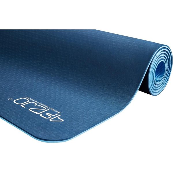 Mata do ćwiczeń, jogi TPE 0,6cm 4Fizjo - niebieska