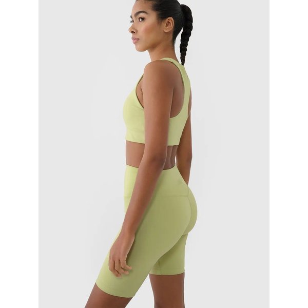 Biustonosz sportowy damski USBAF152 4F - jasna zieleń