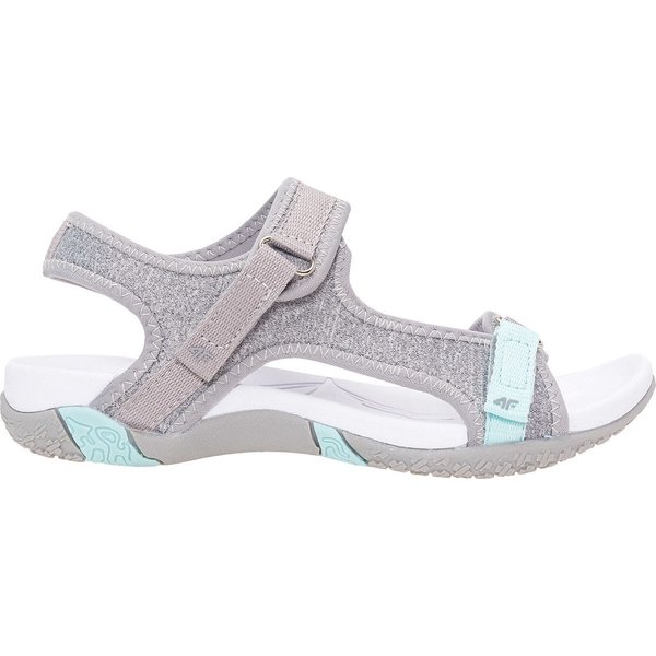 Sandały damskie H4L18 SAD002 4F - szary melanż