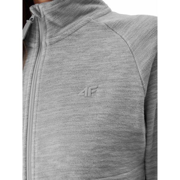 Polar damski 4FAW23TFLEF146 4F - chłodny jasny szary melanż
