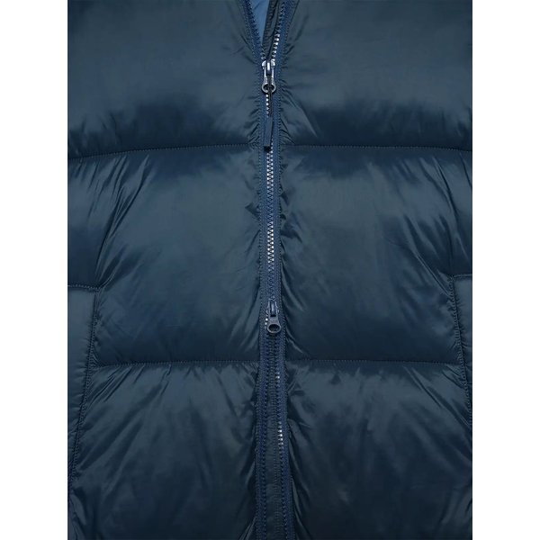 Płaszcz puchowy damski TDJAF475 4F - morska zieleń