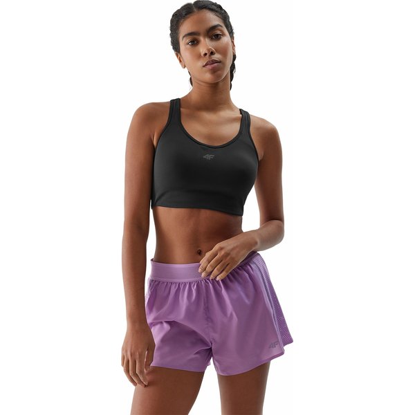 Spodenki damskie 4FWSS24TFSHF502 4F - fiolet