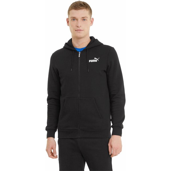 Bluza męska Essentials Small Logo Full-Zip Puma - czarny