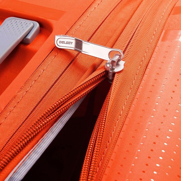Walizka na kółkach Clavel 90L Delsey Paris - pomarańczowa