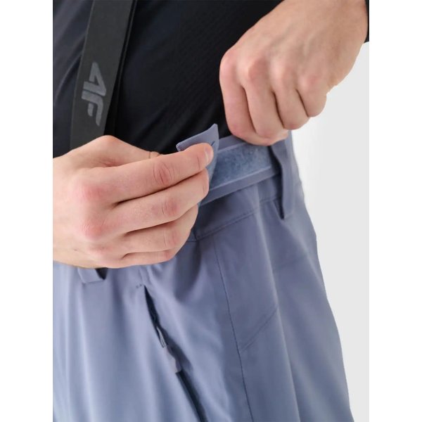 Spodnie narciarskie męskie na szelkach TFTRM0756 4F - denim