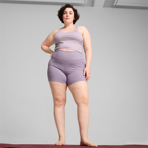 Top damski Studio Foundation 2in1 Crop Tank Puma - fioletowy