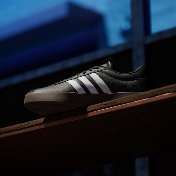 Buty VL Court 3.0 Leather Adidas - czarne