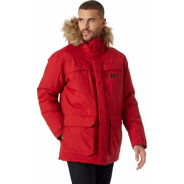 Kurtka męska, parka Nordsjo Parka Helly Hansen - red