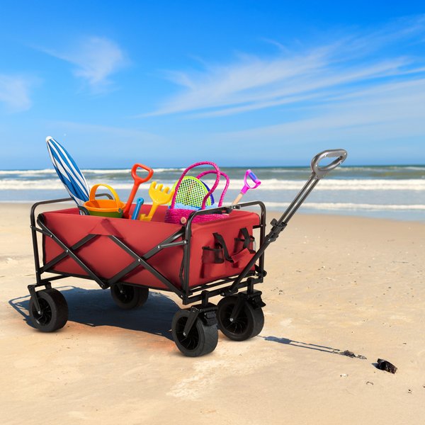 Wózek turystyczny, składany EasyGo 100L Outtec - EasyGo czerwony