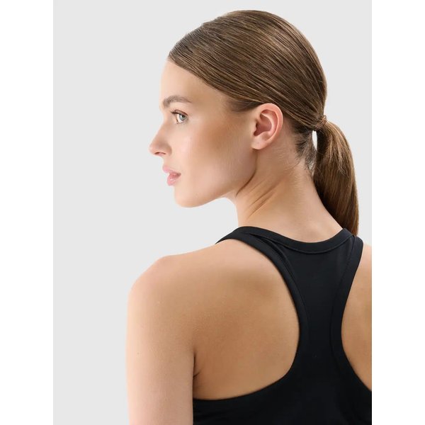 Bezrękawnik damski TSLEF124 4F - głęboka czerń