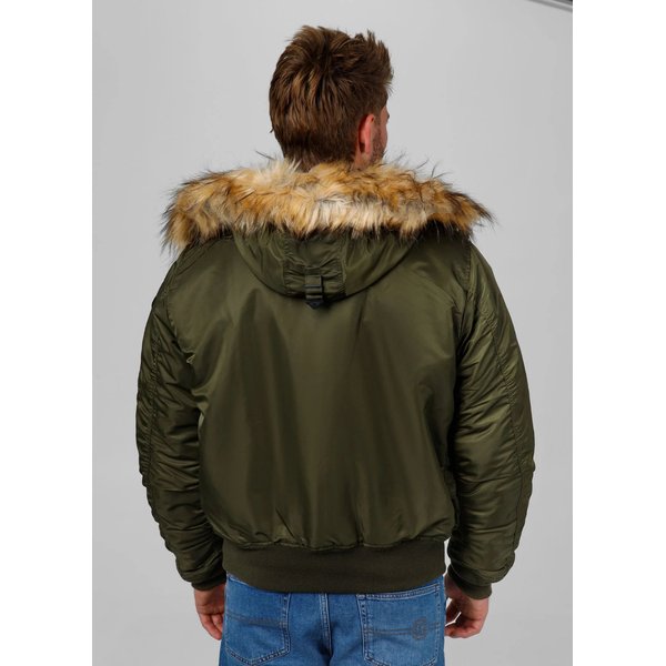 Kurtka męska Harvest Hooded Bomber Jacket Pitbull West Coast - olive