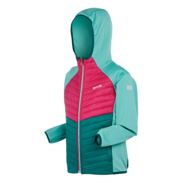 Kurtka hybrydowa juniorska Kielder Hybrid VIII Regatta - dusty green/deep pink
