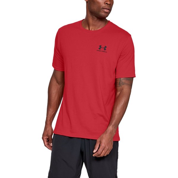 Koszulka męska Sportstyle Left Chest Logo Under Armour - red