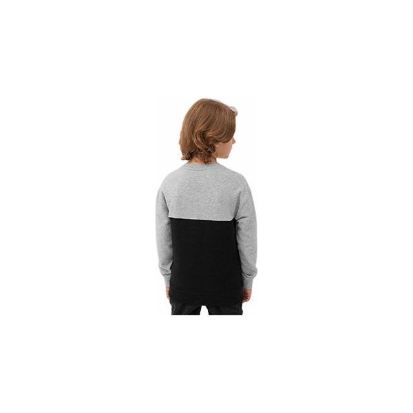 Bluza chłopięca 4FJAW23TSWSM630 4F - chłodny jasny szary melanż