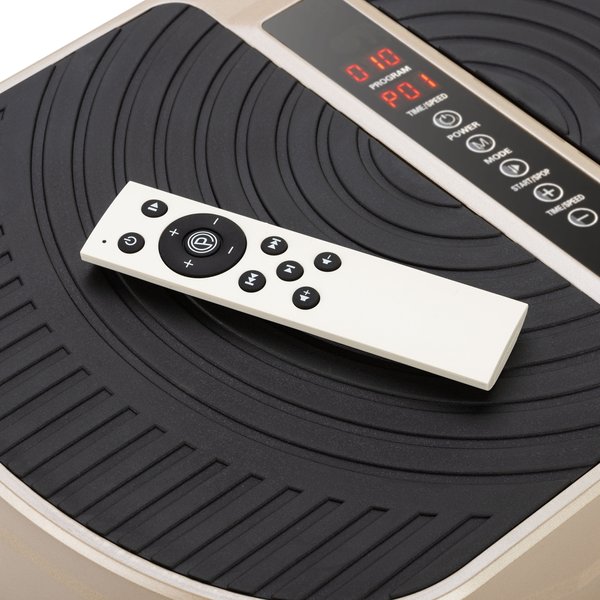 Platforma wibracyjna do ćwiczeń XP300 z pilotem Gymtek - gold