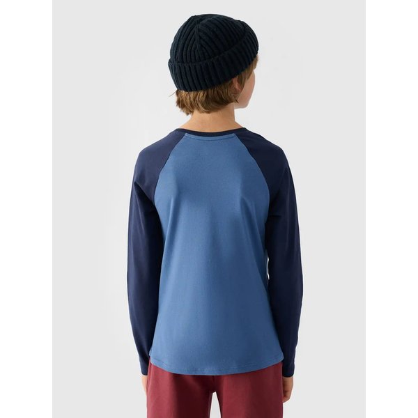 Longsleeve chłopięcy TLONM293 4F - denim