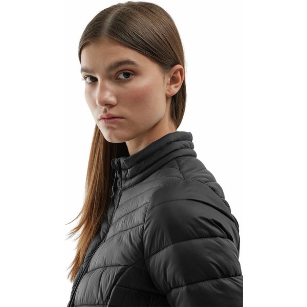 Kurtka puchowa damska 4FAW23TDJAF224 4F - głęboka czerń