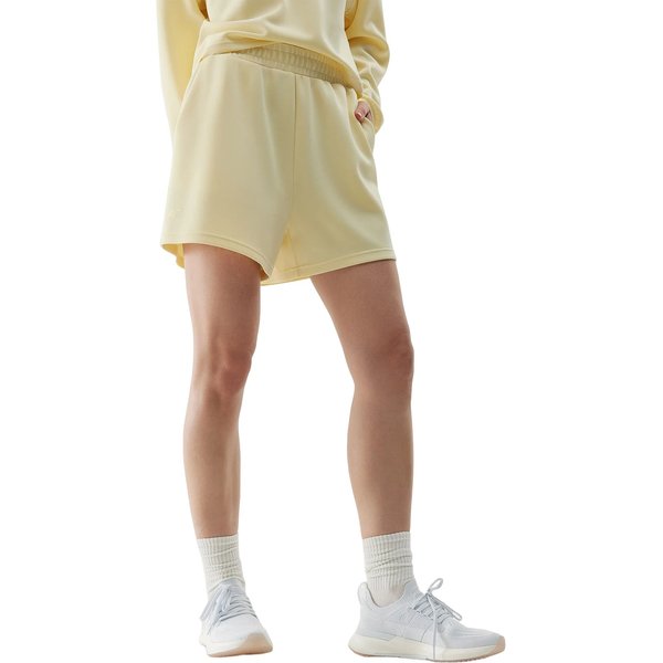 Spodenki damskie 4FWSS24TSHOF324 4F - jasny żółty