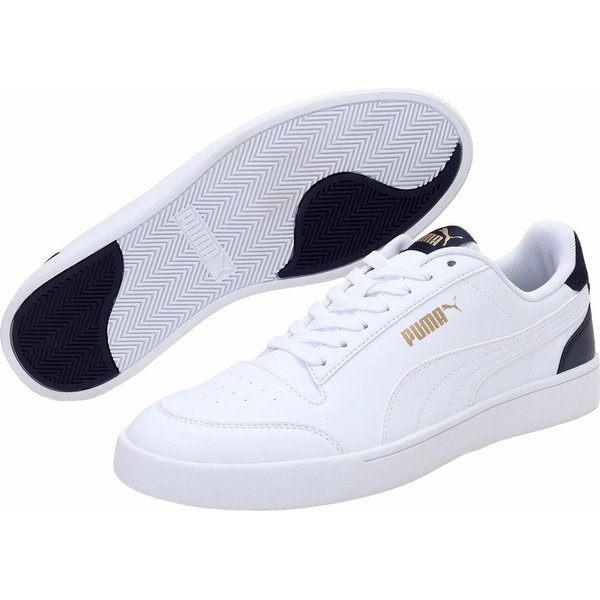Buty Shuffle Puma - białe/granatowe