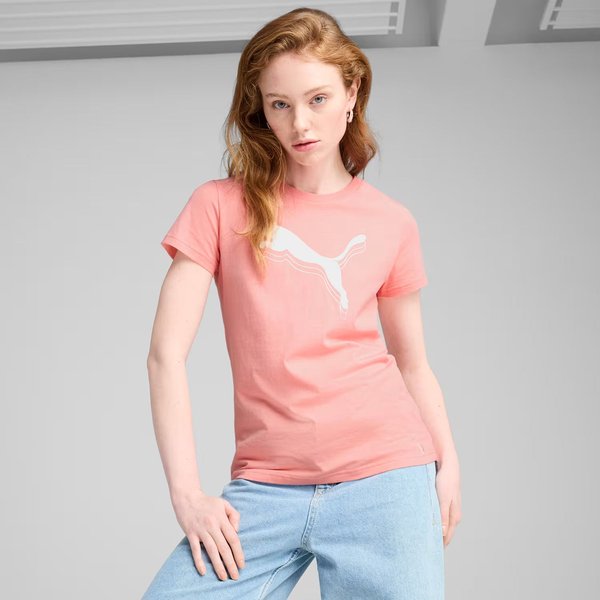 Koszulka damska Ess Metallic Puma - pink fruit/metallic silver