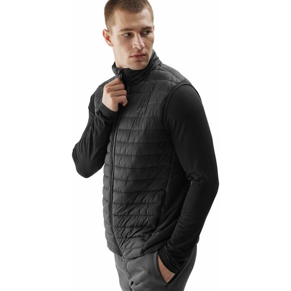 Kamizelka męska 4FAW23TVESM062 4F - głęboka czerń