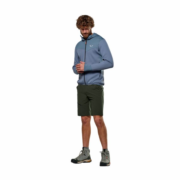 Bluza męska Puez Waffle Hybrid Salewa - black out