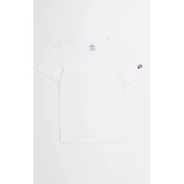 Koszulka damska C Logo Patch Crewneck Legacy Champion - biały