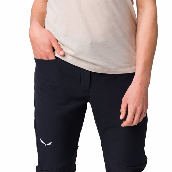 Spodnie trekkingowe damskie Agner DST Salewa - black out