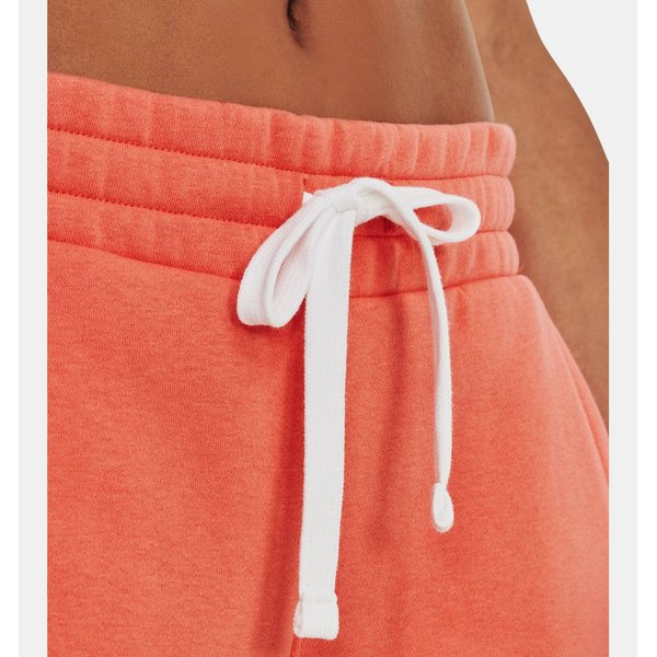 Spodnie dresowe damskie Rival Fleece Joggers Under Armour - After Burn / White