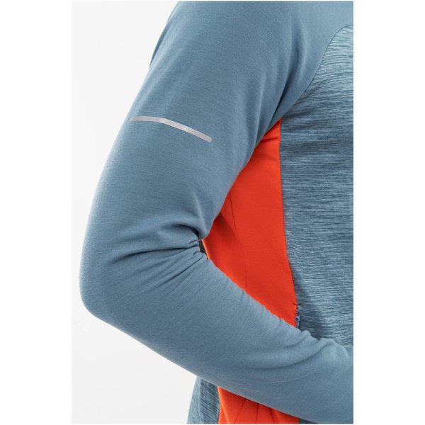 Bluza męska Delmore Viking - niebieski/pomarańczowy