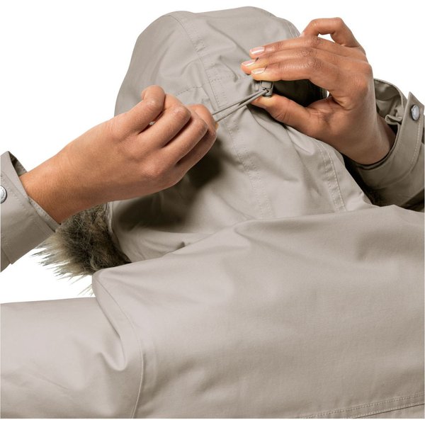 Kurtka damska parka Winterfrost Ins Jack Wolfskin - dusty grey